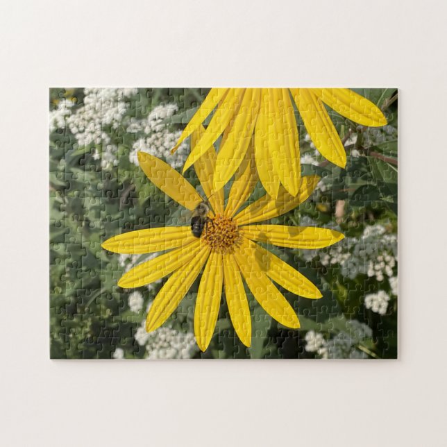 Jerusalem-Blume mit Biene Puzzle (Horizontal)