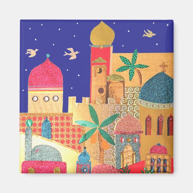 Jerusalem City Colorado Art Magnet (Vorne)