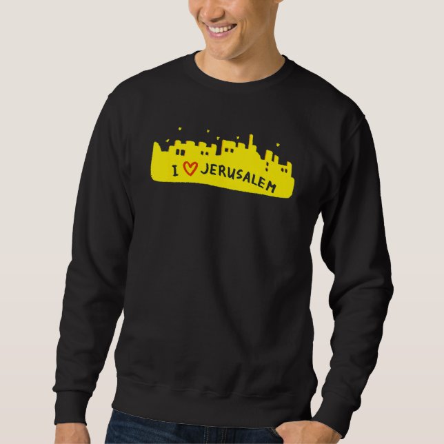 Jerusalem City Israel souvenir  for men women 4 Sweatshirt (Vorderseite)