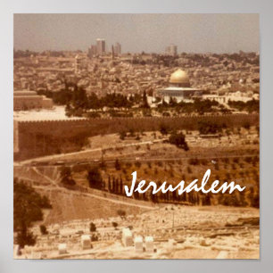Jerusalem City of Gold Print Poster