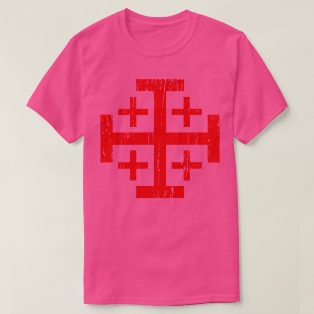 Jerusalem Cross in Not T-Shirt (Design vorne)