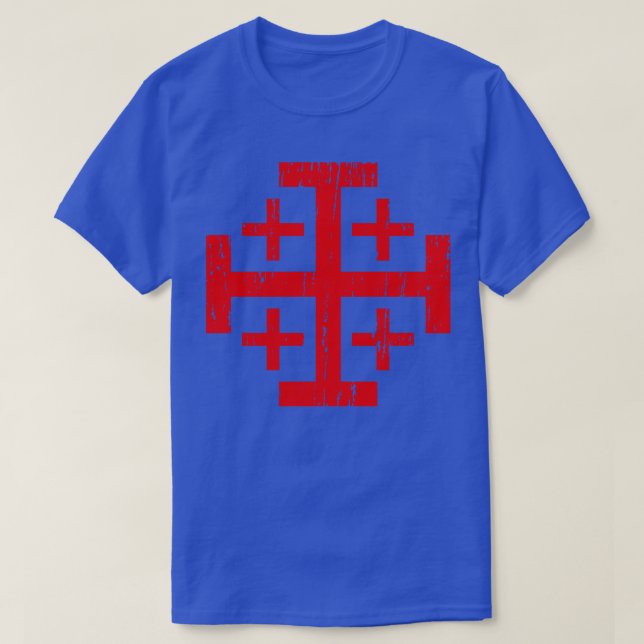 Jerusalem Cross in Not T-Shirt (Design vorne)