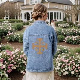 Jerusalem Cross Jeansjacke