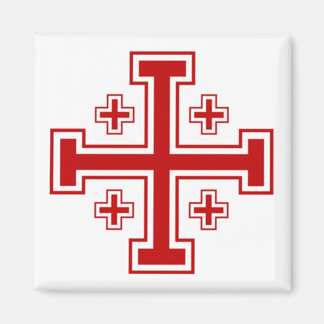 Jerusalem Cross Magnet (Vorne)