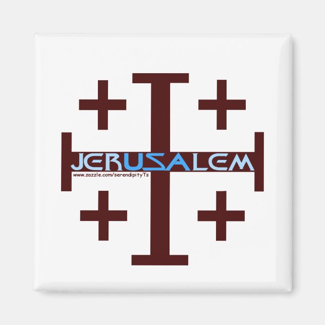 Jerusalem Cross Magnet (Vorne)
