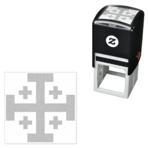 Jerusalem Cross Permastempel