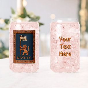 Jerusalem Day Löwe mit Fahne Dosenglas