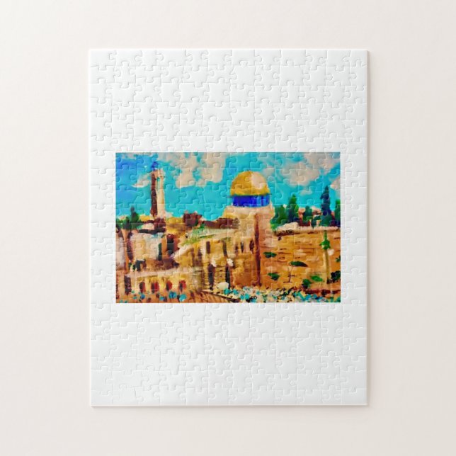 Jerusalem, die scheidende Mauer Puzzle (Vertikal)