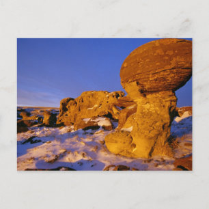 Jerusalem-Felsen im Winter bei Süßgras Postkarte