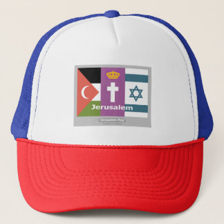 Jerusalem-Flag Truckerkappe