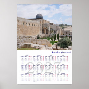 Jerusalem (Foto 2012), Israel. Kalender 2022 Poster