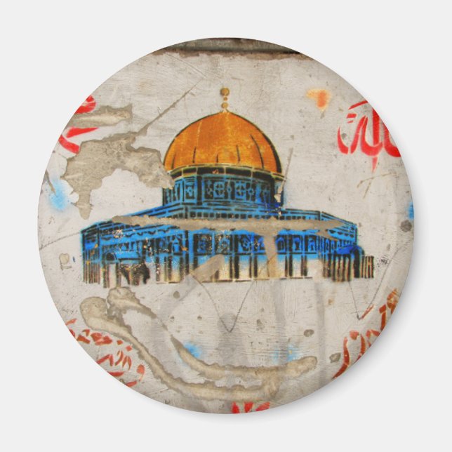 Jerusalem Graffiti Magnet (Vorne)