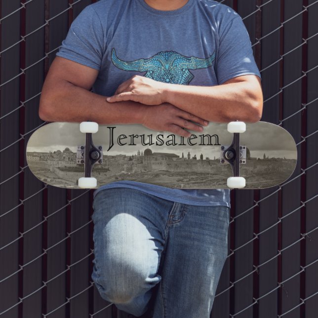 Jerusalem Heiliges Land Foto Skateboard (Außenbereich 3)