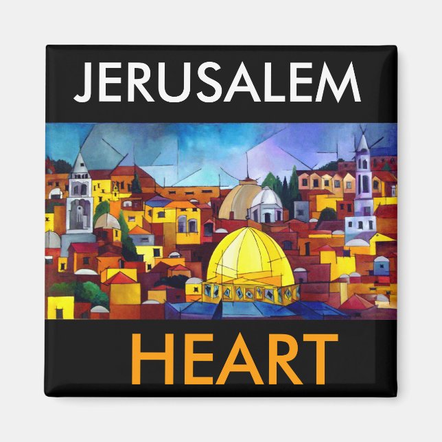 JERUSALEM HERART MAGNET (Vorne)