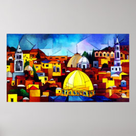 Jerusalem Herz Poster