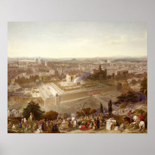 Jerusalem in ihrer Grandeur, graviert von Charles Poster