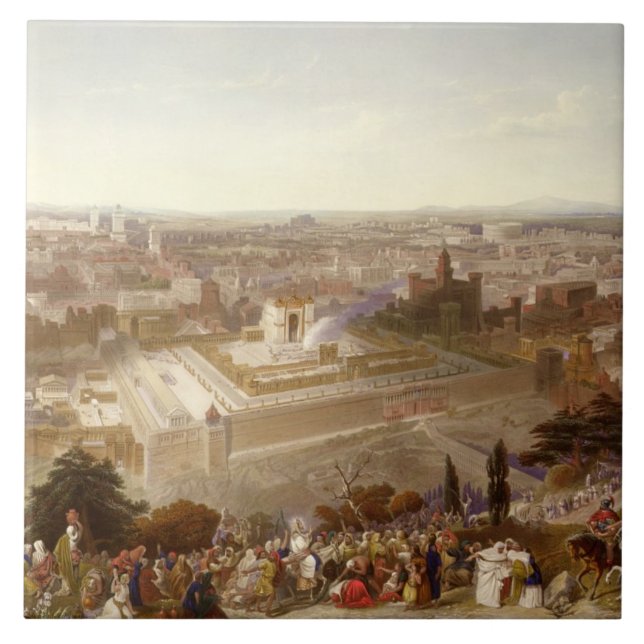 Jerusalem in ihrer Herrlichkeit, graviert von Fliese (Vorderseite)