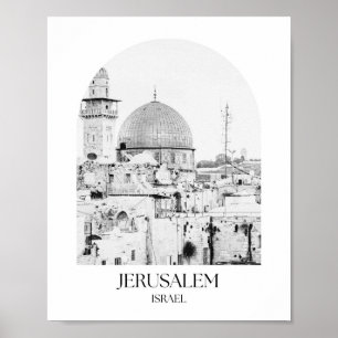 Jerusalem Israel Arch Foto Print Poster