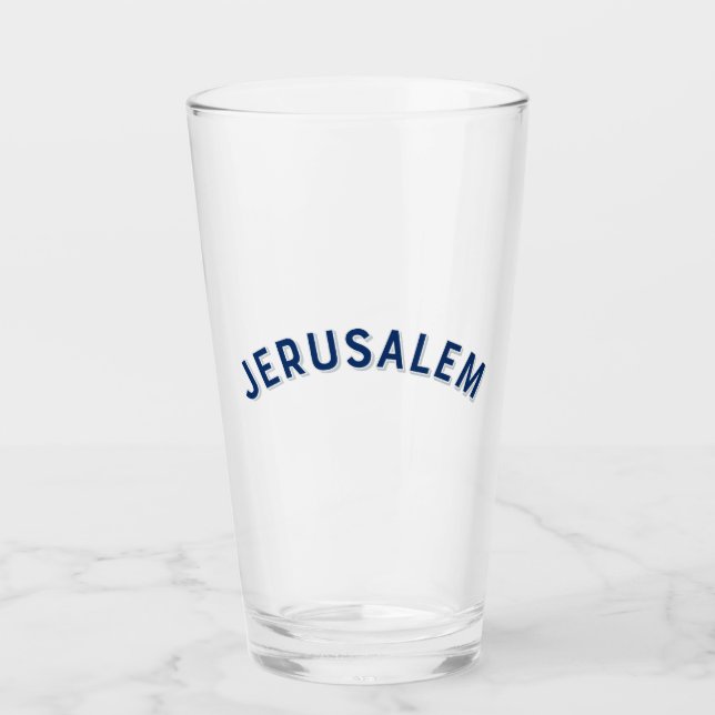 Jerusalem Israel Glas (Vorderseite)