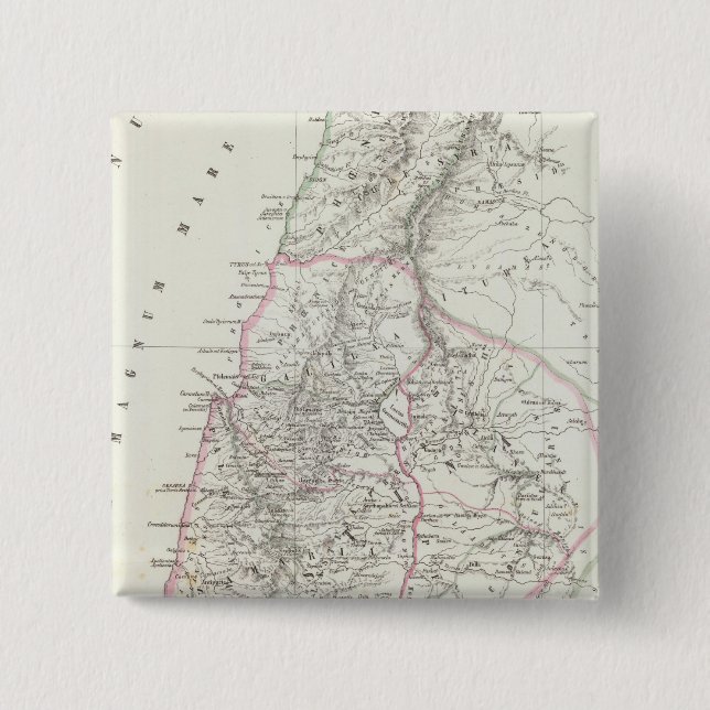 Jerusalem, Israel, Jordanien Button (Vorderseite)