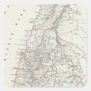 Jerusalem, Israel, Jordanien Quadratischer Aufkleber