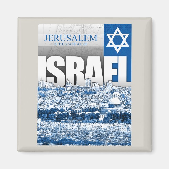 Jerusalem, Israel Magnet (Vorne)