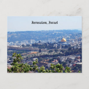 Jerusalem, Israel Post Card Postkarte
