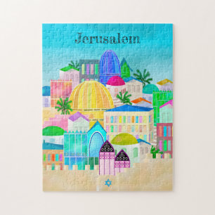 Jerusalem Israel Reiseplakatpuzzle Puzzle