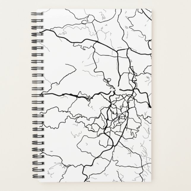 Jerusalem, Israel, Schwarze Linie Planer (Vorderseite)