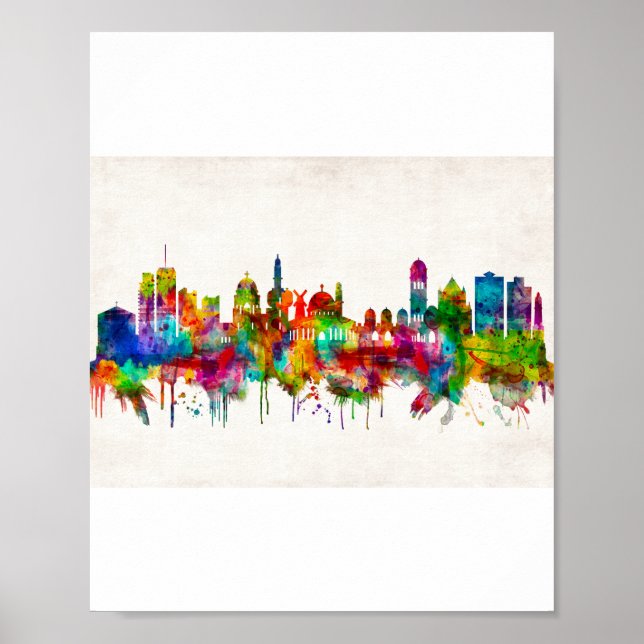 Jerusalem Israel Skyline Poster (Vorne)