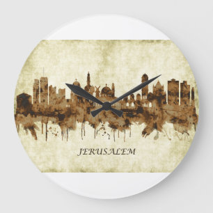 Jerusalem Israel Stadt Große Wanduhr
