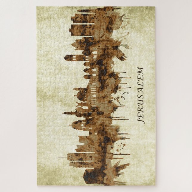 Jerusalem Israel Stadt Puzzle (Vertikal)