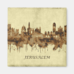 Jerusalem Israel Stadtbild Magnet