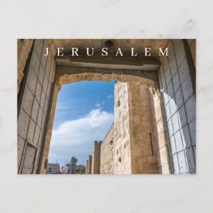 Jerusalem Jaffa Gate View Postkarte
