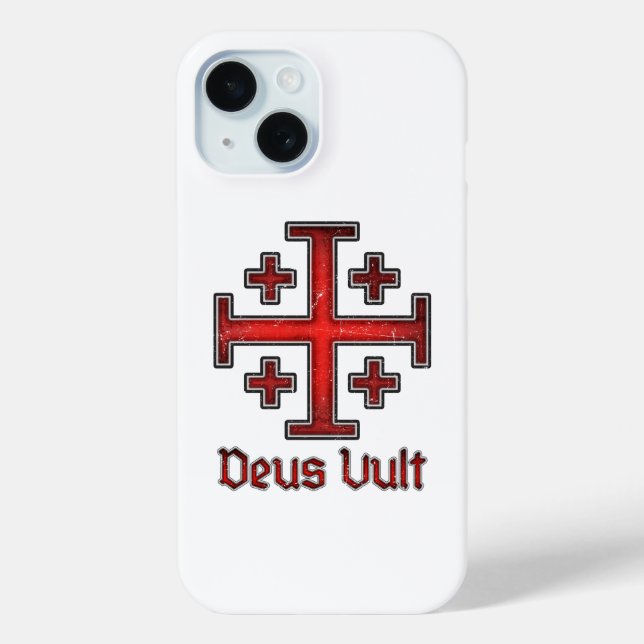 Jerusalem Knight Templar Crusader Cross Christian Case-Mate iPhone Hülle (Rückseite)