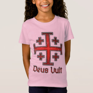 Jerusalem Knight Templar Kreuzfahrer Kreuz Christl T-Shirt