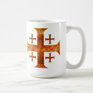 Jerusalem-Kreuz, beunruhigt Tasse