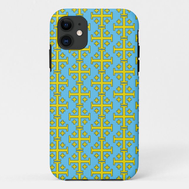 Jerusalem-Kreuz Case-Mate iPhone Hülle (Rückseite)