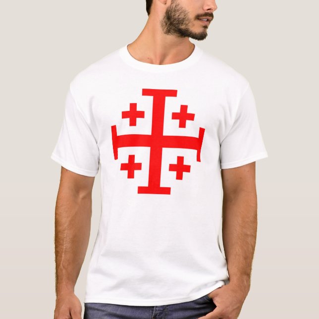 Jerusalem-Kreuz T-Shirt (Vorderseite)