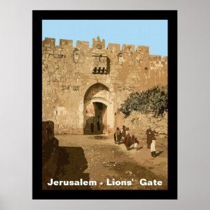 Jerusalem - Löwentor Poster