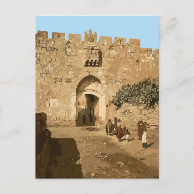 Jerusalem - Löwentor Postkarte (Vorderseite)