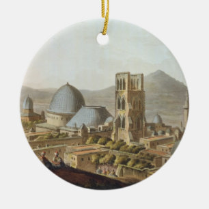 Jerusalem mit der Kirche des heiligen Sepulchre, p Keramikornament