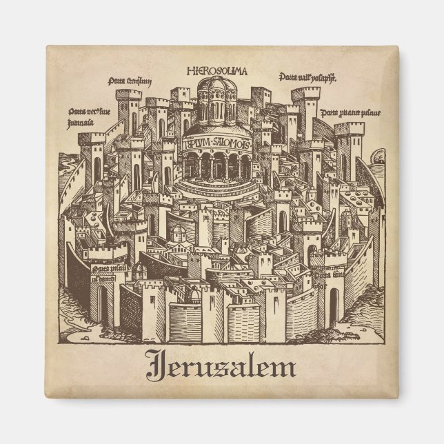 Jerusalem, mittelalterlicher Wald Magnet (Vorne)