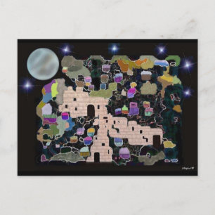 Jerusalem Moon Postkarten