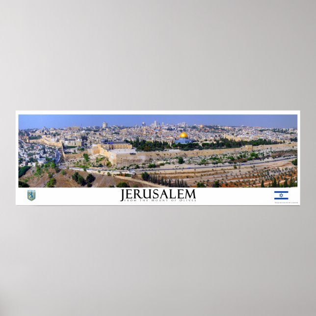 Jerusalem Panoramaposter Poster (Vorne)