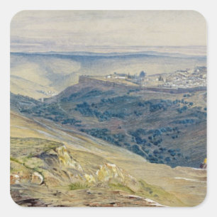 Jerusalem Quadratischer Aufkleber