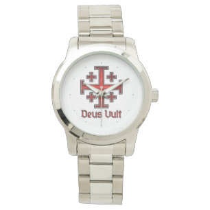 Jerusalem Ritter Templer Kreuzfahrer Kreuz Christl Armbanduhr