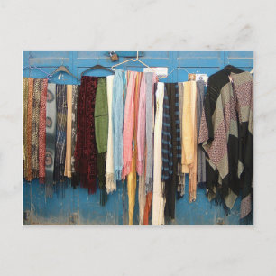 Jerusalem Scarves Postcards Postkarte