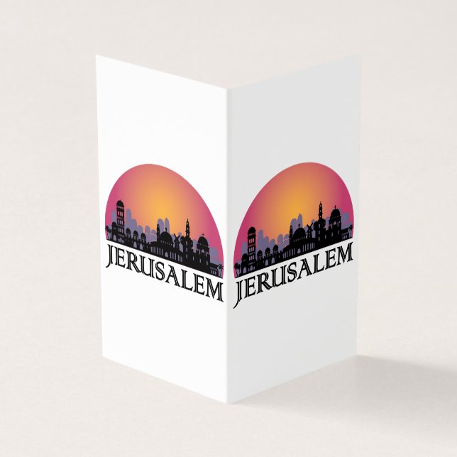 Jerusalem Skyline - Israel Travel (Vorderseite)