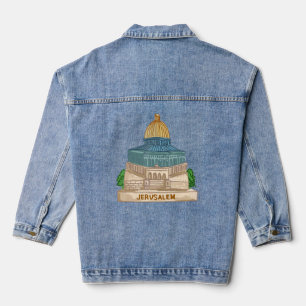 Jerusalem Stadt Israel Erinnerung an Männer 3 Jeansjacke